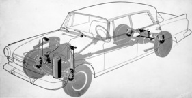 Borgward P 100 (1960) - Durchsichtszeichnung