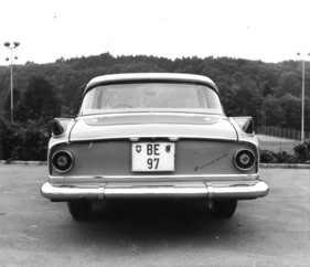 Borgward P 100 (1961) - Heckansicht des Langstreckentestwagens
