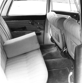 Borgward P 100 (1961) - Rücksitzbereich eines Testwagen