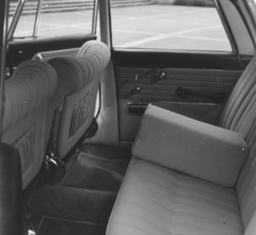 Borgward P 100 (1961) - das hintere Passagierabteil