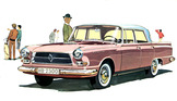 Bild: Borgward P 100 (1961) - für Leute von Welt - Abbildung aus dem Verkaufsprospekt