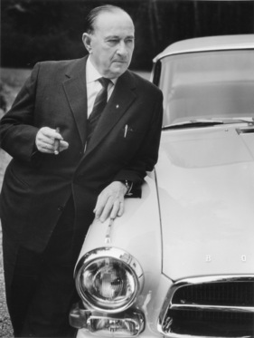 Borgward P 100 (1962) - mit seinem geistigen Vater Carl F W Borgward