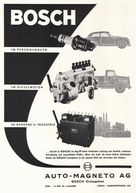 Bosch  (1954) - Werbung aus dem Jahre 1954 - 