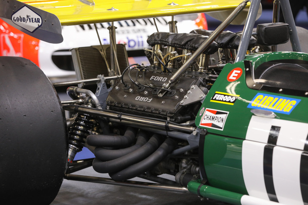 Brabham Repco BT26/BT26A (1968) - mit zwei verschiedenen Motoren am Start (auch Cosworth), u.a. gefahren von Jochen Rind und Jacky Ickx - Rétromobile Paris 2024