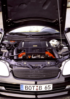 Brabus SLK V8 (1997) – Wo das Werk nur einen V6 unterbrachte, stopfte Brabus einen V8 hinein