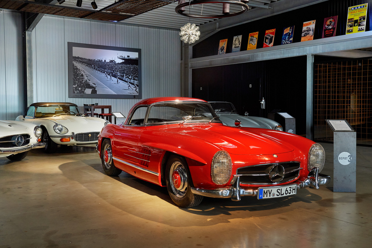 Brachte den Stein ins Rollen: originaler Mercedes-Benz 300 SL Roadster mit Hardtop beim Händler Depot3. Die Fahrgestellnummer 198042-10-002786 wurde für ein weiteres Fahrzeug verwendet