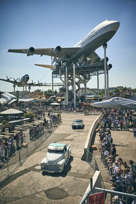 Brazzeltag im Technik Museum Speyer - der Parcours führt unter dem Jumbo durch
