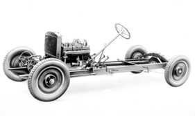 Brennabor (1930) - freigelegtes Chassis ohne Aufbau