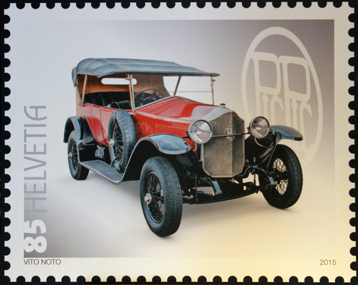 Image: "PicPic" stamp - launch of the four Swiss stamps at the Emil Frey Classic Center