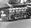 Bristol 450 (1953) - Wartung am Motor beim Einsatz bei den 24 Stunden von Le Mans 1953