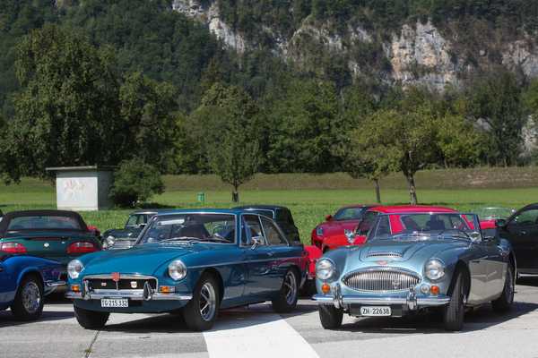 Britische Klassiker MGB GT und Austin-Healey 3000 - British Car Meeting (BCM) Mollis 2022