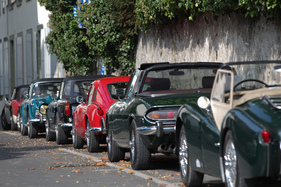 Britische Klassiker in einer Reihe - Eindrücke vom Swiss Classic British Car Meeting Morges am 4. Oktober 2014 Britische Klassiker in einer Reihe - Eindrücke vom Swiss Classic British Car Meeting Morges am 4. Oktober 2014