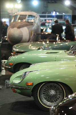 Britische Klassiker sind gemeinhin grün ... (Techno Classica 2017)