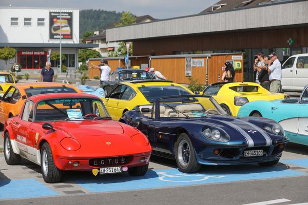 Britische Kunststoff-Sportler von Lotus und Marcos - Fantastic Plastic in Rickenbach 2023