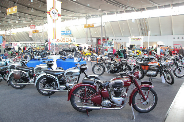 Britische Motorräder in einer Sonderschau - Retro Classics Stuttgart 2017
