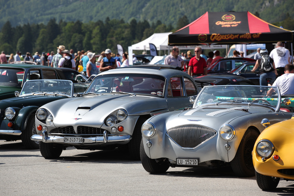 Image: British diversity, what many of these brands have in common is that they all no longer exist - British Car Meeting BCM in Mollis 2019