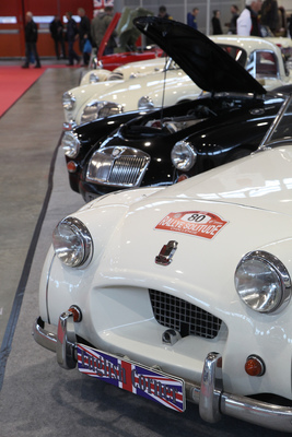 "British Corner" mit Triumph TR2 und MG A - Retro Classics Stuttgart 2020