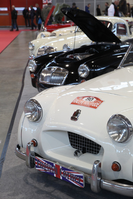 "British Corner" mit Triumph TR2 und MG A - Retro Classics Stuttgart 2020