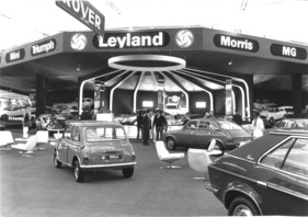 British Leyland Mini (1977) - bei British Leyland schenkt man der Ausstellungstechnik viel Gewicht - Genfer Autosalon 1977 (1977)