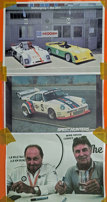 Brixner-Spyder, Porsche 935 und Brixner neben Maas – Brixner Karosserien