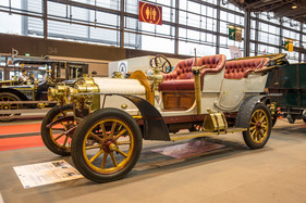 Brouhot D (1908) - mit Zweizylindermotor und einer Höchstgeschwindigkeit von rund 45 km/h - Rétromobile Paris 2016
