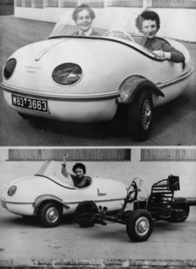 Brütsch Zwerg (1955) - Diese Ein- und Zweisitzerversionen eines neuen Dreiräders wurden stammen aus der Hand des deutschen Automobilherstellers Egon Brütsch.