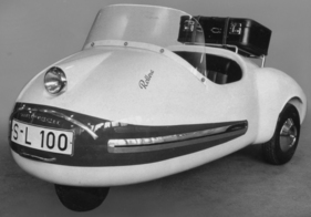 Brütsch Rollera (1958) - Gepäck konnte nur hinten aufgebracht werden.