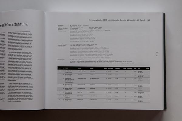 Bild Buch "1000 Kilometer Rennen 1953 - 1983" - ausführliche Tabellen