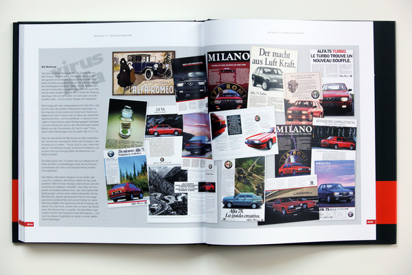 Buch "Alfa Romeo 75" - Verkaufsunterlagen