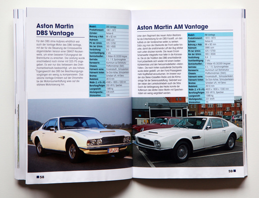Buch "Aston Martin - Serienmodelle seit 1948" - DBS und Vantage