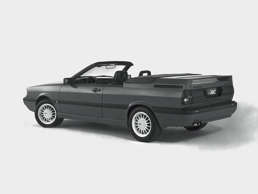 Buch "Audi Raritäten" - Audi GT Cabrio von American Sunroof Company als Kleinserie für den US-Markt aufgelegt (1986)