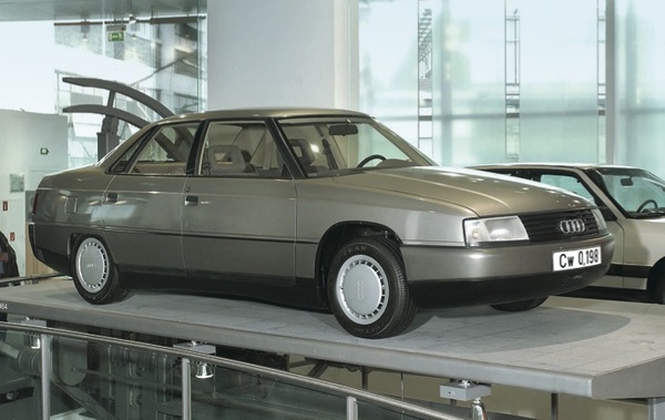 Book "Audi Rarities" - Optimized wind tunnel study for the Audi 80 (B3) from Audi pre-development not from design (1984)