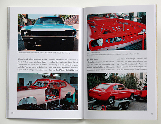 Buch "Ford Capri I" von Bernt Tuchen, erschienen im Peter Kurze Verlag - Restaurierung eines Ford Capri I