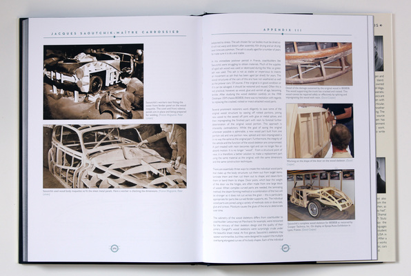 Buch "J. Saoutchik - Carrossier" - Kapitel über den Karosseriebau und die Restaurierung (Vol II)