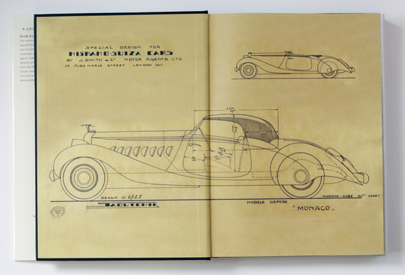 Buch "J. Saoutchik - Carrossier" - erste Innenseite Volume I