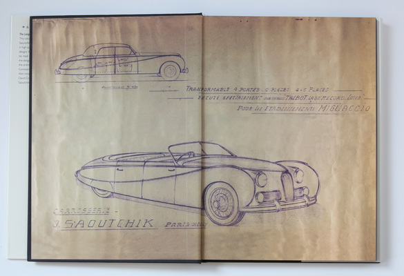 Bild Buch "J. Saoutchik - Carrossier" - erste Innenseiten des Volumes II