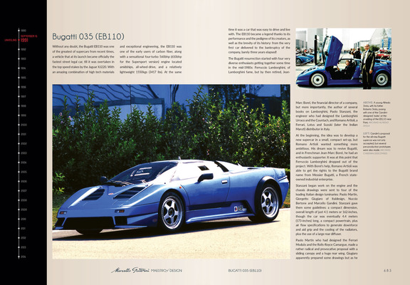 Buch «Marcello Gandini - Maestro of Design» - Bugatti EB 110, die Wiedergeburt einer Legende, die letztlich nicht am Design scheiterte