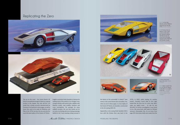 Bild Buch «Marcello Gandini - Maestro of Design» - Gandinis Träume wurden trotzdem Realität. Modelle des Zero in verschieden Massstäben