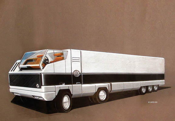 Buch «Marcello Gandini - Maestro of Design» - Science Fiction bei Renault. Eine neue Trucklinie entsteht in den 80er Jahren.