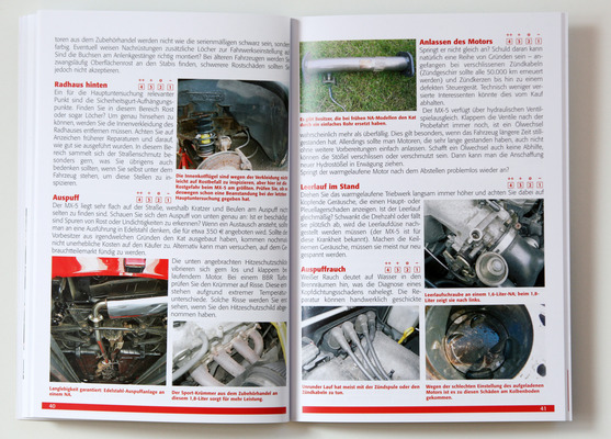 Bild Buch "Mazda MX-5 - alle Modelle 1989 - 2001 - Zustandsbeurteilung