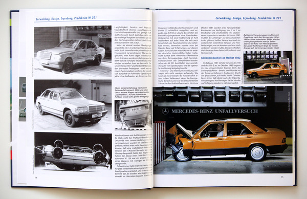 Bild Buch "Mercedes 190" aus der Reihe "Passion Youngtimer" - Entwicklung des Baby-Benz