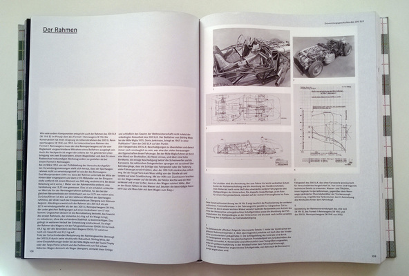 Bild Buch "Mercedes-Benz 300 SLR" - Beschreibung des Rahmens