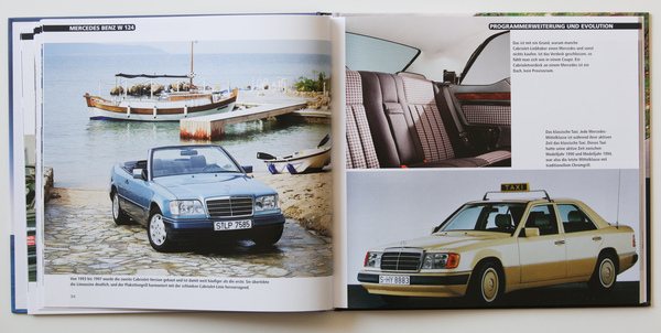 Buch "Mercedes-Benz W 124" - Cabrioelt und Taxi-Variante
