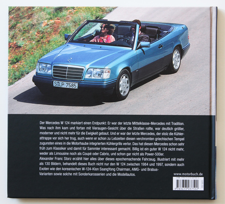 Buch "Mercedes-Benz W 124" - Einband hinten