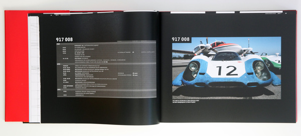 Buch "Porsche 917 - Archiv und Werkverzeichnis 1969-1975" - Notizen zu einem der Fahrzeuge