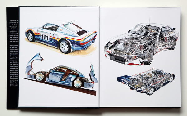 Buch "Porsche Turbo" - Einband innen