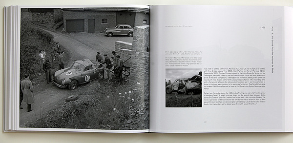 Buch "SportErfolge" von Tony Adriaensens - Unfallbild vom Grand Prix de Voitures de Series von 1956