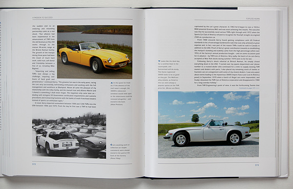 Buch "TVR - A Passion to Succeed - the Martin Lilley Era 1965-1981" - Peter Filby sammelte Fotos in der ganzen Welt, viele Besitzer sandten Material, was zu einer grossen Vielfalt führt