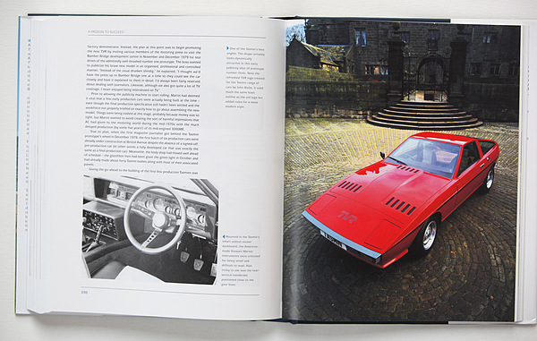 Buch "TVR - A Passion to Succeed - the Martin Lilley Era 1965-1981" - bis zu den keilförmigen Tasmin-Modellen reicht die Geschichte