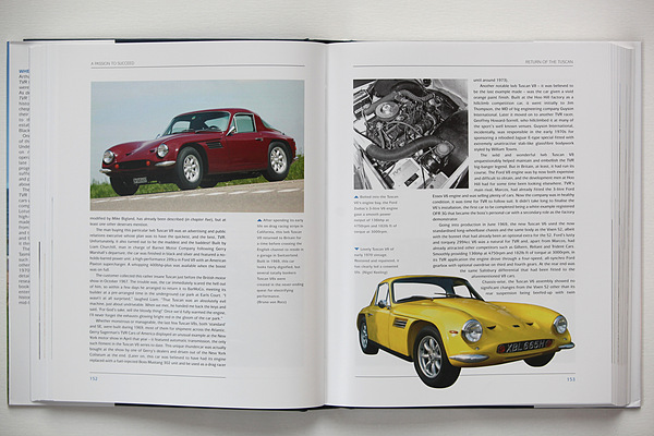 Buch "TVR - A Passion to Succeed - the Martin Lilley Era 1965-1981" - das Modell Tuscan war Ende der Sechzigerjahre eines der schnellsten Autos überhaupt